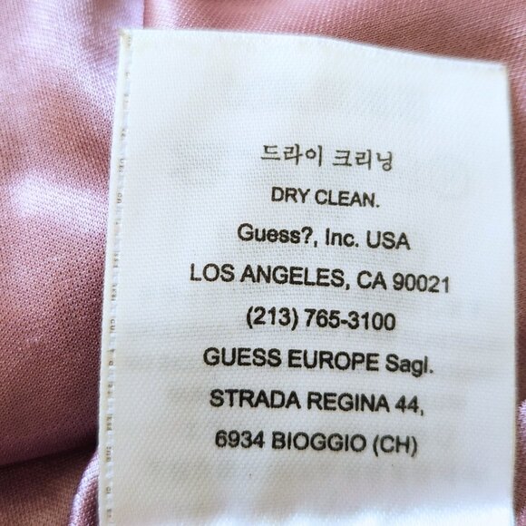 Guess Mauve Vintage 2000s Midi High-Low Dress | Boho Paisley | Size 11 - Picture 15 of 16